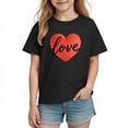 thumbnail image 2 of hengsof T-shirt Basique à Manches Courtes et Col Rond pour Enfants, 2 of 3