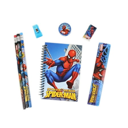Officially Licensed Marvel 8 Piece Stationery Set - Spiderman, Officially licensed product By Mirage