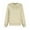 Beige, variant on Women's Plus Size V-Neck Fleece Lined Sweatshirt, Oversized Long Sleeve Soft Comfortable Pullover for Fall Winter Fashion, Casual Streetwear, Daily Loungewear, Holiday and Travel Outfits Beige L
