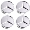 thumbnail image 1 of QUETO 4pcs Auto Hubcap Compatible Mercedes Benz, 75mm Auto ABS Center Wheel Cover, 1 of 4