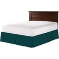 thumbnail image 3 of 1 Piece 100% Cotton 1000 Thread Count Luxury Box Pleated Bed Skirt 18" Inch Deep Pocket Hotel Quality Modern Bed Skirt California King Size (72"X84") - Teal Solid, 3 of 6