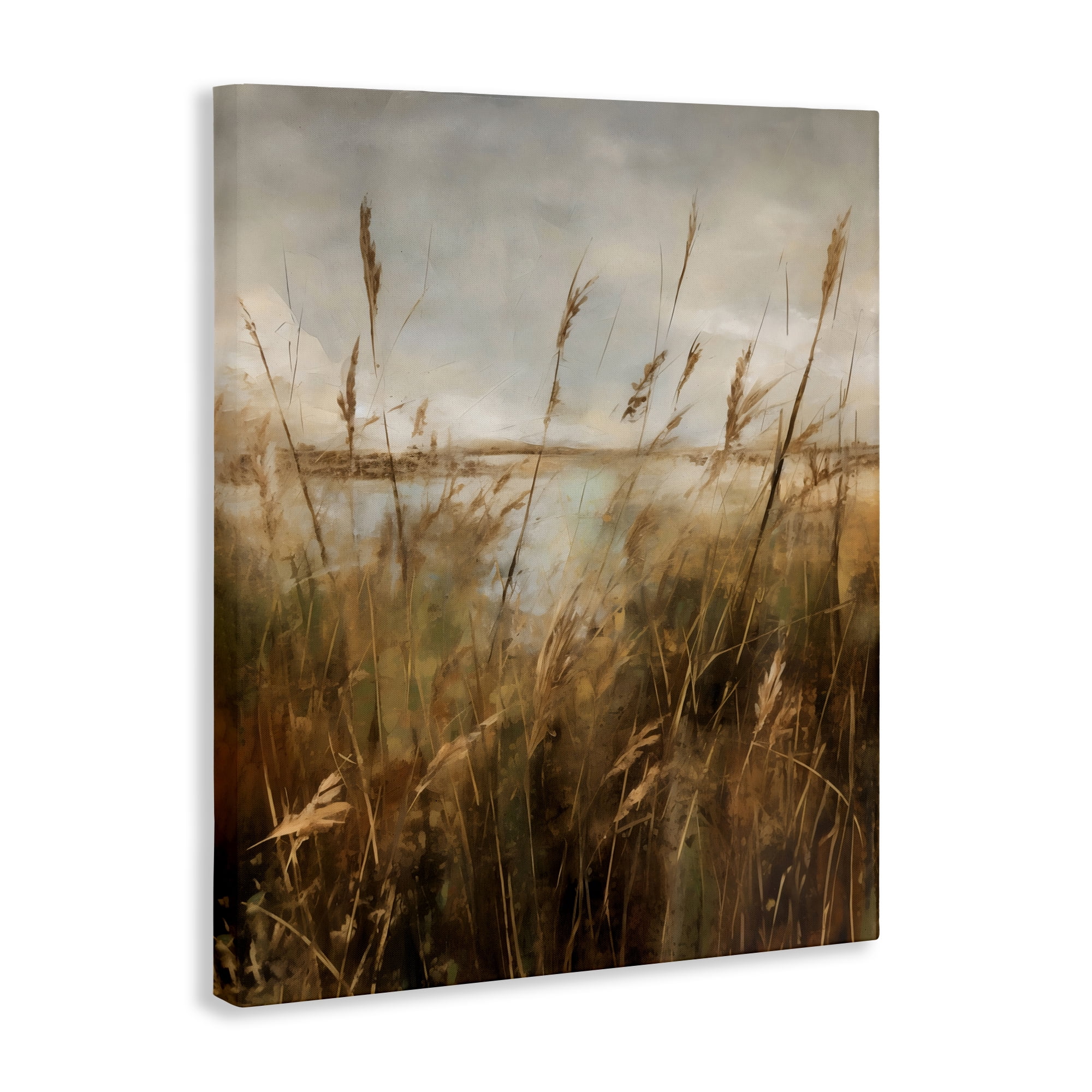 Stupell Industries Tall Grass Beside Quiet Lake Canvas Wall Art, design by Creative Studio