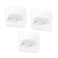 thumbnail image 1 of Posunciadores de abrigos de pared 2kg Cocina autoadhesiva Cocina transparente Ganchos de baño Tapas de toalla de baño Talleres sin tracción Organizadores de puerta 3 piezas Methold HA009906-02, 1 of 6