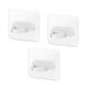 thumbnail image 1 of Injueey Perchas para abrigos de pared, ganchos transparentes autoadhesivos para cocina de 2kg, soportes para toallas de baño, organizadores de puerta Almacenamiento y organización del hogar 3 piezas Injueey HA009906-02, 1 of 6