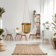 thumbnail image 4 of Iron Hanging Planter Garden Flower Pot, for Pot Ioor Garden Decor, 4 of 7