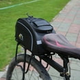 thumbnail image 3 of Carbon Fiber Large Waterproof MTB Bicycle Reflective Rear Rack Pannier Bags, 3 of 9