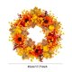 thumbnail image 3 of Artificial Fall Sunflower Wreath With Maple Leaves Plastic Fall Floral Wreath For Front Door Home And Thanksgiving Decor, 3 of 6