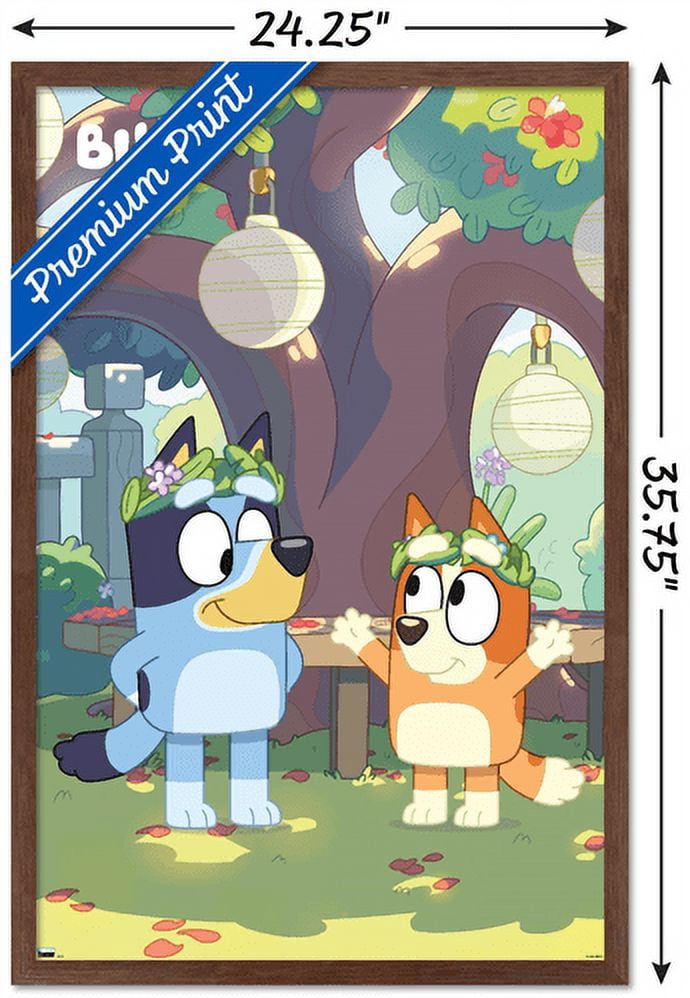 Bluey - Duo Wall Poster, 22.375" x 34", Framed