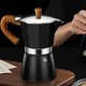 thumbnail image 3 of Cafetera espresso clásica para estufa para un espresso fuerte y de gran sabor, olla de moca espresso aluminosa de estilo italiano, cafetera cubana y Greca, café moka, 3 of 5