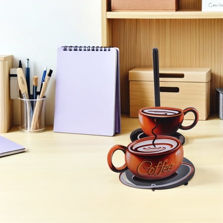 OUNONA Iron Paper Towel Holder with Coffee Themed Design for Kitchen Tissue and Napkin Storage