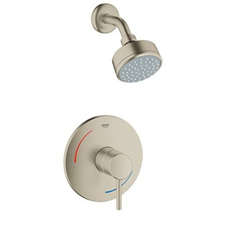 Grohe 35075EN1 Robinet de Baignoire et de Douche 1 Poignée en Nickel Brossé