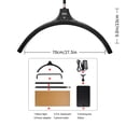 thumbnail image 3 of Yidoblo Lampe sur Pied Demi-Anneau 60W LED Lune Remplie Éclairage Cils Lumière pour Beauté, 3 of 11