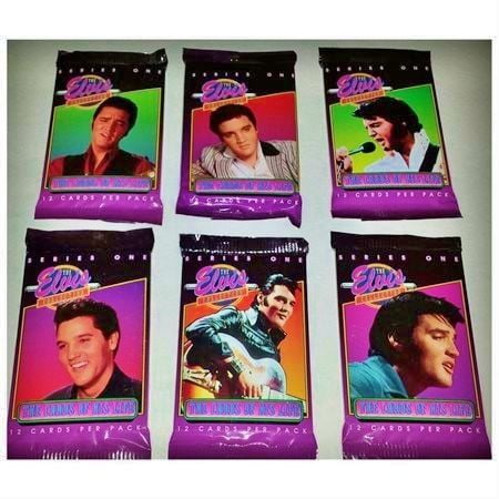 `92-Ser.1 Each Card Purchased. Elvis Collections $6.95 Song Cards Dufex 