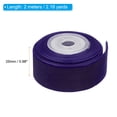thumbnail image 2 of Uxcell 0.98 Inch x 2.18 Yard Velvet Ribbons Single Faced Vintage Velvet Ribbons Spool for Decor DIY Dark Purple 2Pcs, 2 of 6