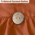thumbnail image 4 of Seasonwood Farmhouse Shower Curtain with Hooks,Fabric Cute Ruffle Shower Curtain with Buttons & Ruffles for Bathroom Decor,Darkorange,72"x72", 4 of 6