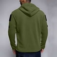 thumbnail image 4 of Men's Tactical Hoodie Fleece Jacket Winter Warm Full-Zip Outdoor Hiking Coat with Zip-pockets, 4 of 7