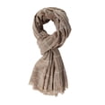 thumbnail image 5 of Eyelash Fringe Checkered Plaid Beach Wrap Scarves, 5 of 8