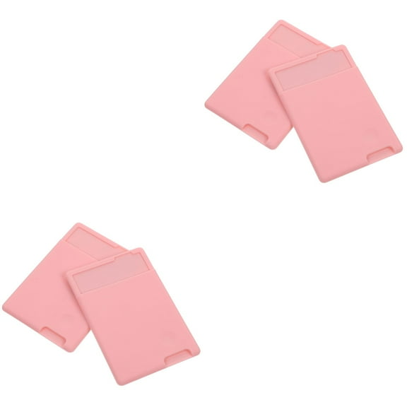 Worgeous 4 pcs  Self Adhesive Phone Back Card Holder Stick On Cell Phone Wallet Card Sleeve