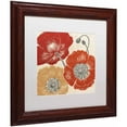 thumbnail image 2 of Trademark Fine Art "A Poppy's Touch II" Canvas Art by Daphne Brissonnet, White Matte, Wood Frame, 2 of 4