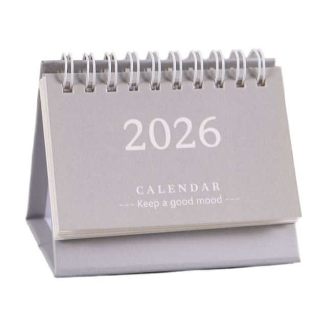 Notebook with Calendar 2026 Mini Calendar Desktop Notebook Decoration Cute Fresh English Calendar