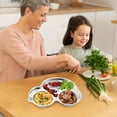 thumbnail image 2 of TIELUTT Assiette Compartimentée en Acier Inoxydable Enfants Plateau-Repas Compartimenté Plat de Souper pour Bébés Ensemble de Napperons Ronds Tressés Assiettes de Recharge Rondes Napperons Ronds pour Table à Manger Ensemble de Napperons 4 Napperons Ronds pour Tab, 2 of 5
