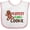 White and Pink, variant on Inktastic Cutest Little Cookie Cute Christmas Gingerbread Man Boys or Girls Baby Bib