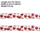 thumbnail image 2 of Cinta de corazón para envolver regalos, cinta de corazón con alambre para lazos, coronas, manualidades, arreglos florales y decoraciones románticas para fiestas, lazos de cinta, lazo de cinta, lazo de, 2 of 6