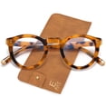 thumbnail image 1 of Gafas con bloqueo de luz azul, fáciles de leer, retro, redondas, para mujer, 1 of 6