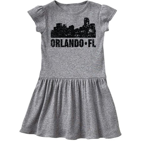 

Inktastic Orlando Skyline with Grunge Gift Toddler Girl Dress