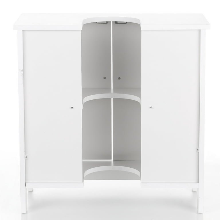 iKayaa Modern Under Sink Storage Cabinet with Doors Bathroom