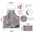 thumbnail image 7 of Schnauzer and Pioneer Flower Apron-Garden Aprons for Women with Pockets-Cotton Linen Waterproof Kitchen Cooking Gardening Aprons Adjustable for Kitchen,Cooking,BBQ and Salon 33x27 Inch, 7 of 7