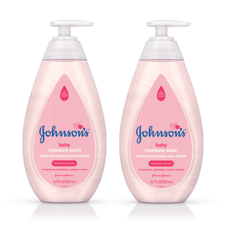 (2 pack) Johnson's Gentle Baby Body Moisture Wash, 16.9 fl. (Best Gentle Baby Wash)