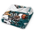 thumbnail image 6 of Football City Classic Throw Blanket, Football Team Fan Gifts, Soft Fleece Flannel Throw Blanket 60"X 50" Style3, 6 of 6