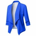 thumbnail image 3 of Vedolay Blazer jacket Womens Blazers for Work Casual Open Front Long Sleeve Work Office Jackets,Blue XXL, 3 of 5