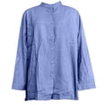 thumbnail image 7 of Seductiva Women's Dress Shirts Long Sleeve Women Women's Oversized Linen Shirts Blouses Tops Long Sleeve High Up Shirts Wrinkle-Free Solid Work Blouse Fashion Basic Tees, 7 of 7
