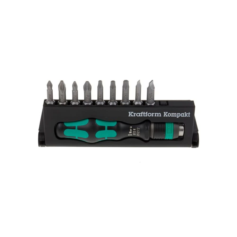Wera Tools Kraftform Compact 10 Assortment Screwdriver Set 10Pc