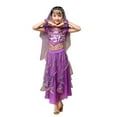 thumbnail image 3 of Fshinging Girl's Dresses Belly Dance for Girls Sequin Dance Carnival Set Sundress Size XS, 3 of 7