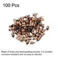 thumbnail image 3 of 100Pcs Cord End Caps 4mm End Cap Barrel Beads Kumihimo End Caps Brass for Jewelry Making 4.5mm Length Copper Tone, 3 of 5