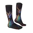 thumbnail image 3 of Fotbe Rainbow Wings Majestic Dragon print Women's Men's Novelty Crew Socks Cotton Socks Knee High Socks for Walking,Running,Nurses,Pregnancy, 3 of 8