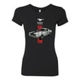 thumbnail image 2 of Wild Bobby, Ford Mustang 50 Years, Cars and Trucks, Women Slim Fit Junior Tee, Black, Small, 2 of 4