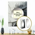 thumbnail image 3 of Designart "Contrasting euphony III" Abstract Mirror Wall Decor - Modern Beige Abstract Large Mirror For Wall Art Decor - 32" x 24" Inch, 3 of 5
