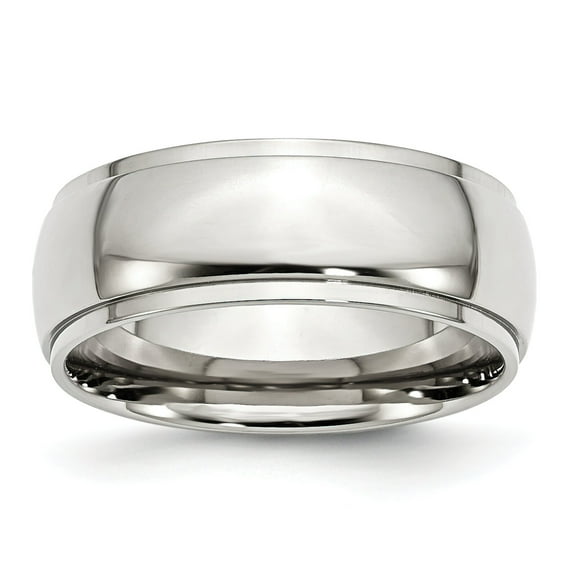 Stainless Steel 8mm Mens Wedding Ring Band Size 10.5