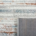 thumbnail image 6 of SAFAVIEH Berber Jaslyn Abstract Shag Area Rug, 8' x 10', Blue Rust/Ivory, 6 of 8