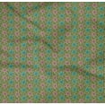 thumbnail image 4 of oneOone Organic Cotton Poplin Twill Fabric Leaves & Floral Block Print Fabric BTY 42 Inch Wide, 4 of 4