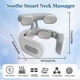 thumbnail image 2 of Neck Massager,Portable Neck Relaxation Device,4-Head Portable Vibrating Neck Massager  with 6 Vibration Modes & 15 Intensity Levels, 2 of 6