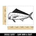 thumbnail image 2 of Mahi Mahi Dolphin Fish Dorado Rectangle Rubber Stamp Stamping Scrapbooking Crafting - Large 2.5in, 2 of 7