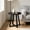 Black, variant on AUU Harmony Modern Round Wood Side Table – Compact End Table for Living Room or Bedroom