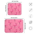 thumbnail image 3 of Dish Drying Mat Kitchen Pad Large Counter Absorbent Dish Mats Drainer Flock Of Cartoon Flamingos, 3 of 8