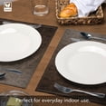 thumbnail image 5 of Luxurious Mocha Vegan Leather Placemats 4 Pack Look and Feel of Genuine Leather Infused with Copper, 5 of 6