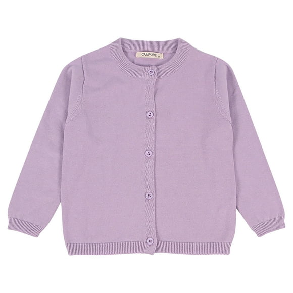 jovati Bambin Fille et Garçon Bébé Enfants Automne et Hiver Pull Bonbon Couleur Cardigan Couleur Unie Petit Cardigan Pull pour Enfants